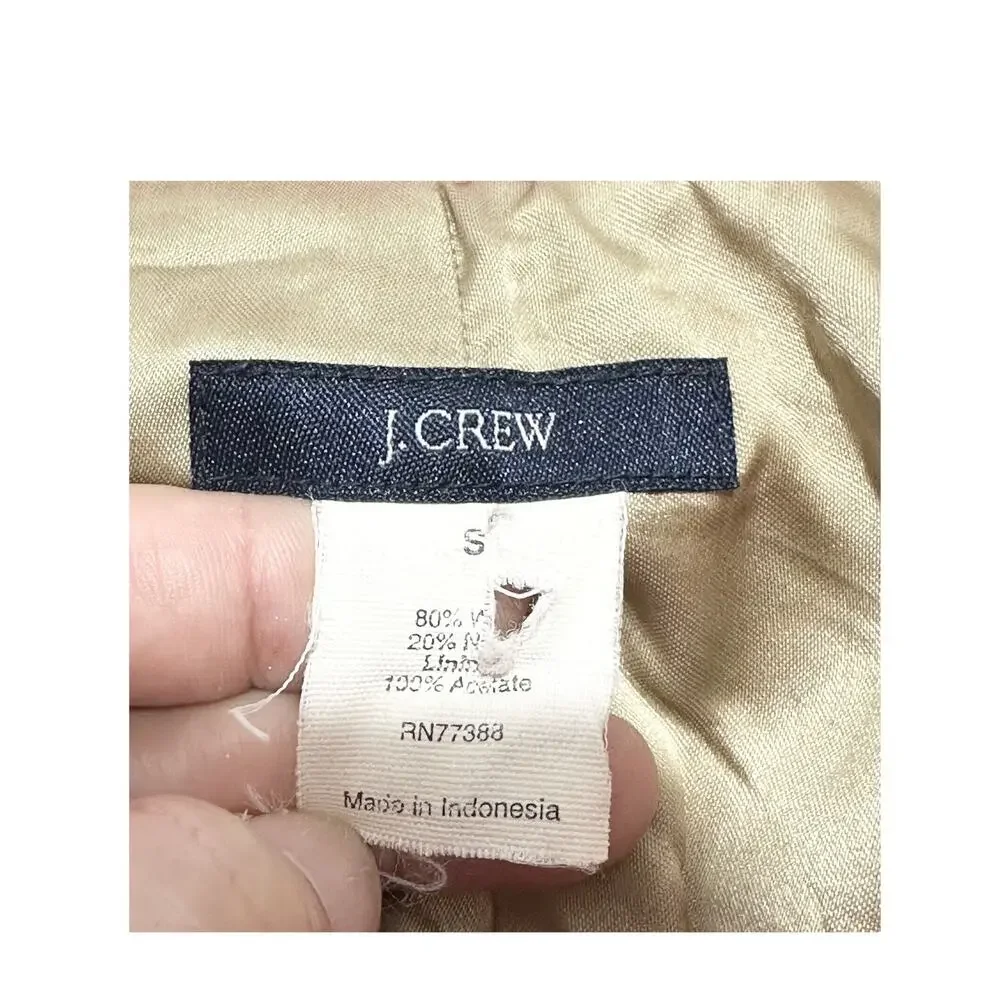 J. Crew Pea Coat Women’s S Orange Red Coral Wool Toggle Button Long Sleeve EUC - Picture 7 of 8